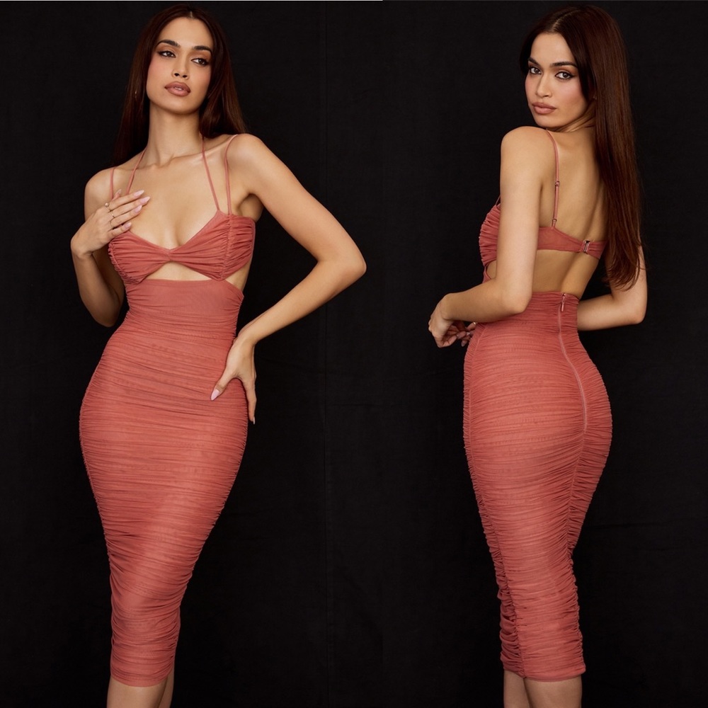 HOUSE OF CB Tibi Dress in Rose Pink